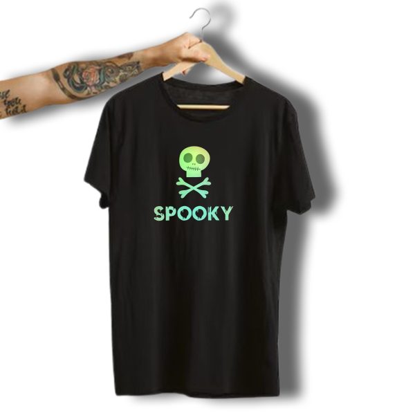 Spooky Skull And Crossbones Halloween Skeleton T Shirt 1 t shirt 1