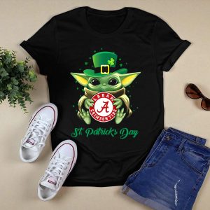 St Patricks Day Alabama Crimson Tide Baby Yoda T Shirt