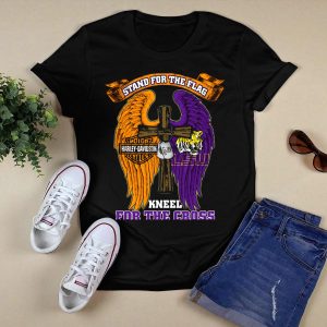 Stand For The Flag Kneel For The Cross Hd Lsu Tigers T-Shirt