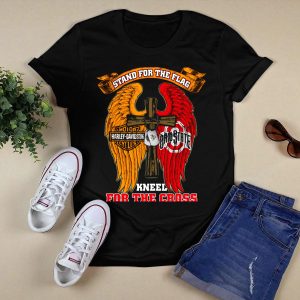 Stand For The Flag Kneel For The Cross HD Ohio State Buckeyes T Shirt