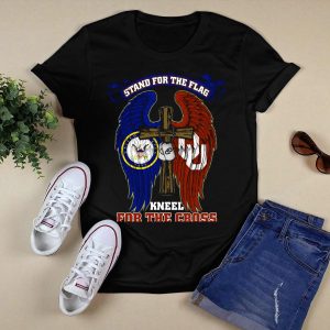 Stand For The Flag Kneel For The Cross Us Navy Oklahoma Sooners T-Shirt