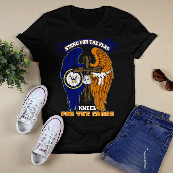 Stand For The Flag Kneel For The Cross Us Navy Texas Longhorns T Shirt Style 1 Black 1