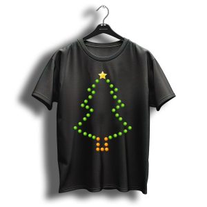 Star Topped Christmas Tree Lights T Shirt