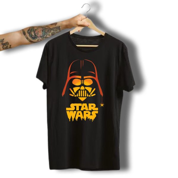 Star Wars Darth Vader Halloween Jack O Lantern Spider T Shirt t shirt 1