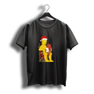 Star Wars Holiday Santa C 3Po And Ewok Christmas Chair Scene T-Shirt
