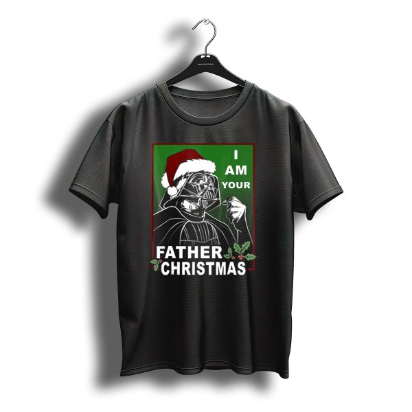 Star Wars I Am Your Father Christmas Darth Vader Santa Hat T Shirt t shirt 1