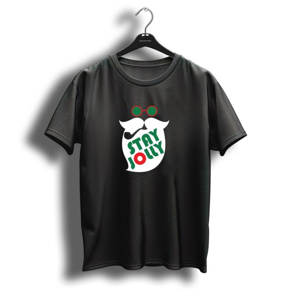 Stay Jolly Santa Beard And Glasses Christmas T Shirt 1 t shirt 1