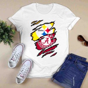 Steelers Alabama Crimson Tide Rip T-Shirt