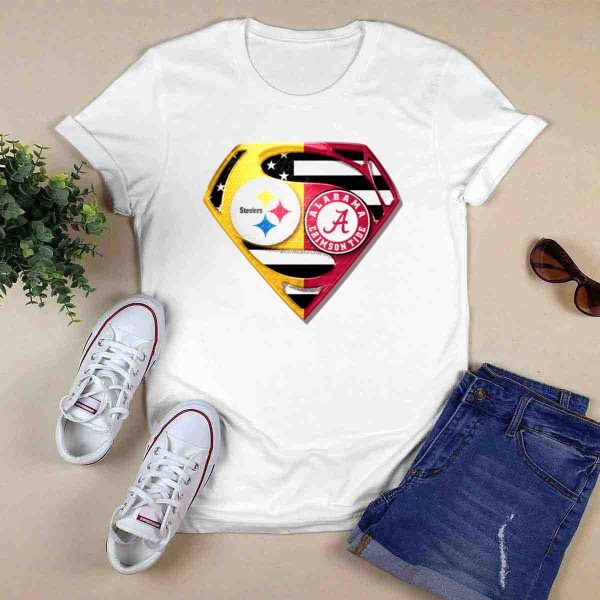 Steelers Alabama Crimson Tide Super T Shirt Style 1 0