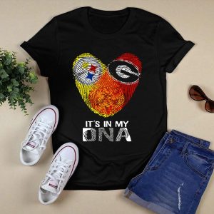 Steelers Georgia Bulldogs It's In My Dna T Shirt