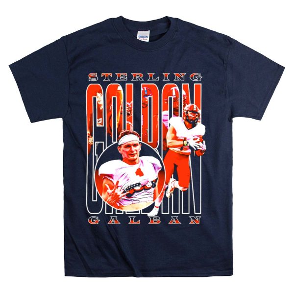 Sterling Galban Jacksonville State Gamecocks Football Star Receiver T Shirt 1 Navy