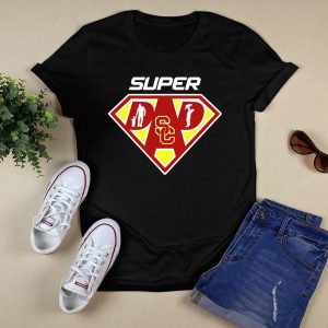 Super Dad Usc Trojans Logo Symbol Dad Superhero T-Shirt