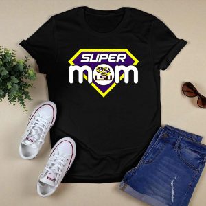 Super Mom Lsu Tigers Logo Badge T-Shirt