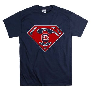 Superhero Shield South Carolina Gamecocks T-Shirt