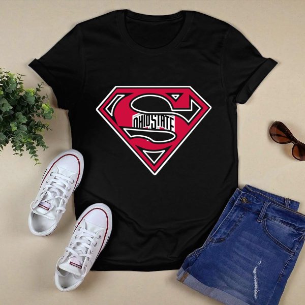 Superman Ohio State Buckeyes Shirt Black 1