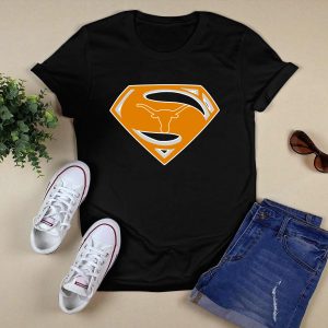 Superman Texas Longhorns Logo Fusion T-Shirt