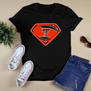 Superman Texas Tech Red Raiders Logo Emblem T-Shirt