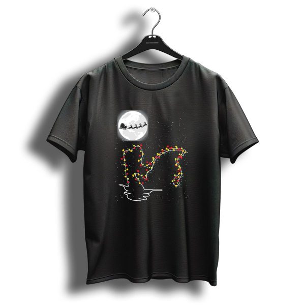 Sweet Christmas Night With Santa And Loch Ness Lights T Shirt 1 t shirt 1
