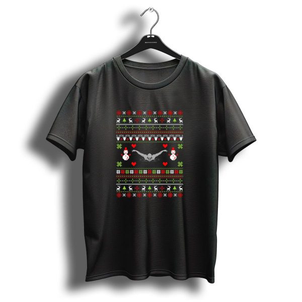 Swimming Lover Snowman Christmas T Shirt 1 t shirt 1