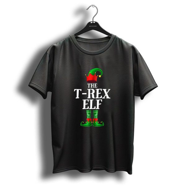 T Rex Elf Matching Family Christmas Party Holiday T Shirt 1 t shirt 1