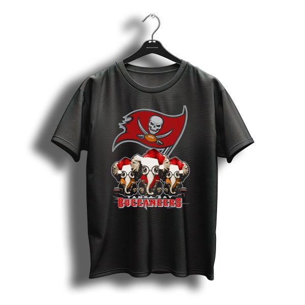 Tampa Bay Buccaneers Christmas Elephants Santa Hats Nfl T Shirt t shirt 1