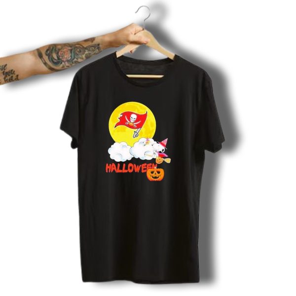 Tampa Bay Buccaneers Halloween Snoopy Witch Moon Pumpkin T Shirt t shirt 1