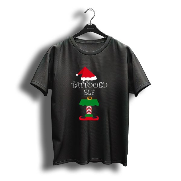 Tattooed Elf Santa Hat Christmas Gaming T Shirt t shirt 1