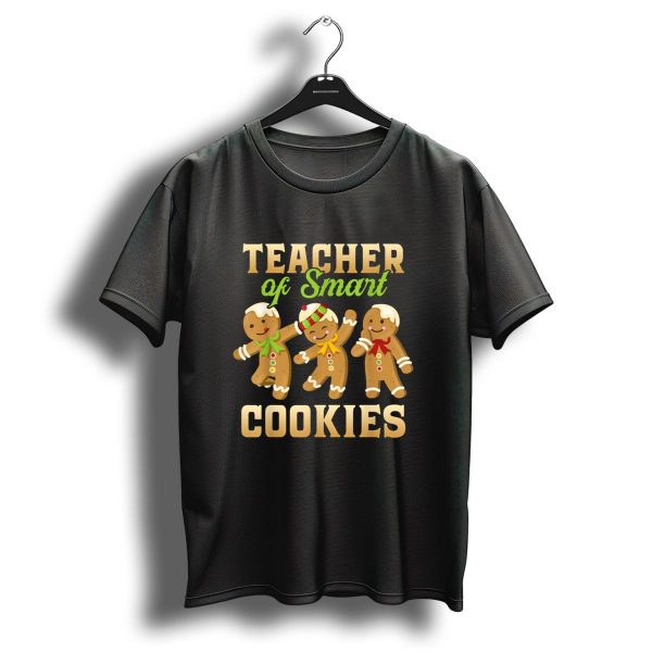 Teacher Of Smart Cookies Christmas Gingerbread T Shirt 1 t shirt 1