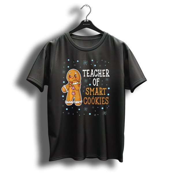 Teacher Of Smart Cookies Gingerbread Christmas Snowflakes T Shirt 1 t shirt 1