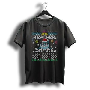 Teacher Shark Doo Doo Christmas Ugly T-Shirt