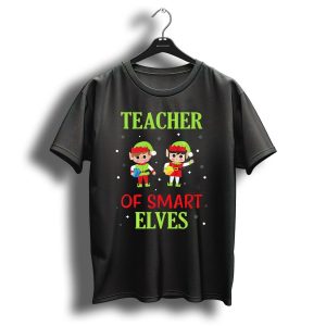Teacher To Christmas Elf Students With Gifts T-Shirt