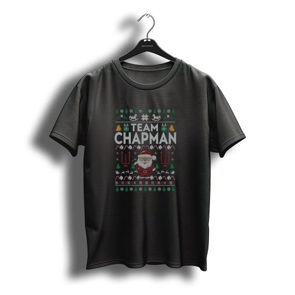 Team Chapman Family Santa Christmas T Shirt t shirt 1