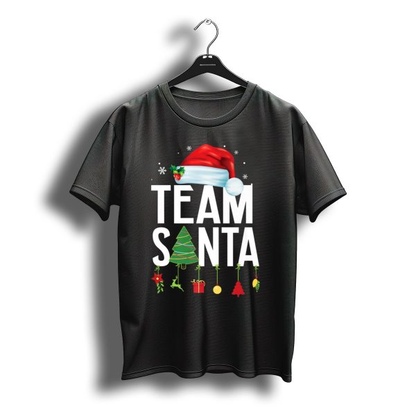 Team Santa Christmas Hat Tree T Shirt t shirt 1