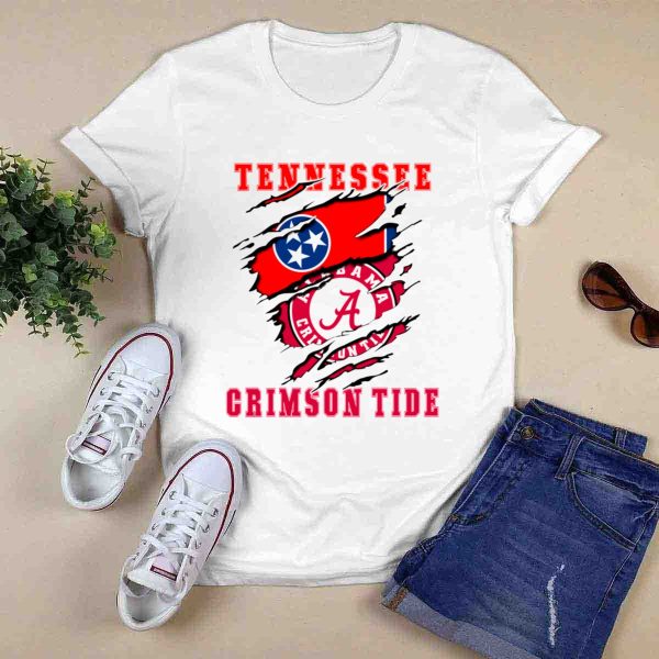 Tennessee Alabama Crimson Tide Fan Forever T Shirt Style 1 0