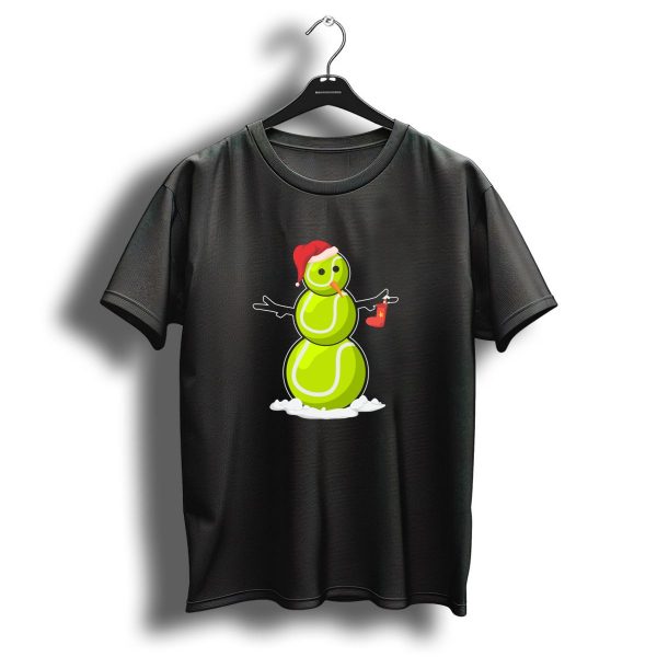 Tennis Snowman Funny Christmas Tennis Player Festive Stocking T Shirt 1 t shirt 1
