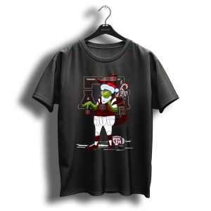 Texas Am Aggies Grinch Christmas Football Holiday T-Shirt