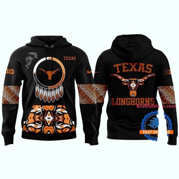 Texas Longhorns 2024 America Native New Design Hoodie 1