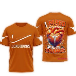 Texas Longhorns 2025 Ncaa I Bleed All Over Print T Shirt
