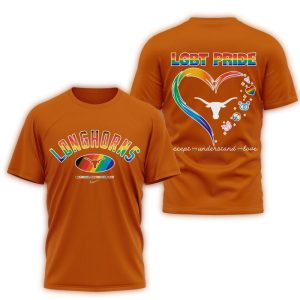 Texas Longhorns 2025 Ncaa National Coming Out Day Pride All Over Print T Shirt