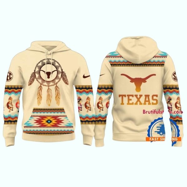 Texas Longhorns 2025 NCAA Native American Heritage Limited New Hoodie 1