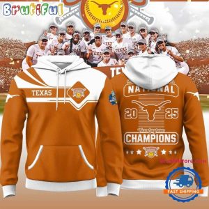 Texas Longhorns 2025 Ncaa Softball Womens College World Series Champions All Over Print Hoodie