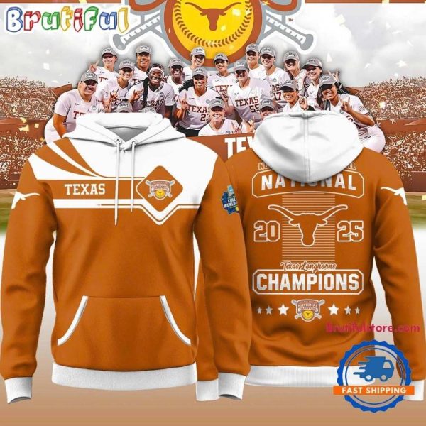 Texas Longhorns 2025 NCAA Softball Womens College WS AOP Hoodie