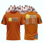 Texas Longhorns 2025 Ncaa Softball Womens College World Series Champions All Over Print T Shirt