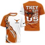 Texas Longhorns 2025 Ncaa They Not Like Us All Over Print T Shirt