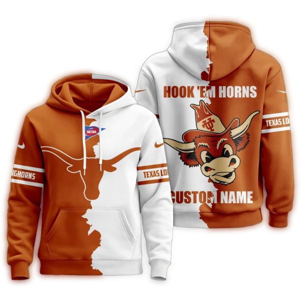 Texas Longhorns 2025 NCAA Warrior Spirit Personalized Hoodie Shirt 1