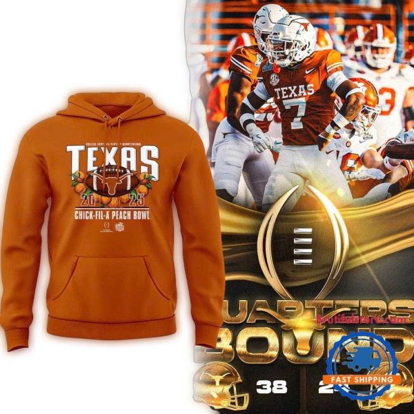 Texas Longhorns 2025 Peach Bowl Limited Edition Hoodie 1