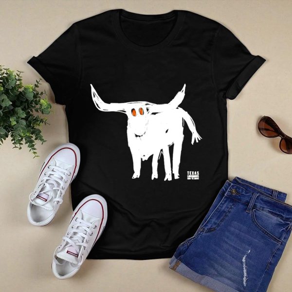 Texas Longhorns All the Horns T Shirt Style 1 Black 1