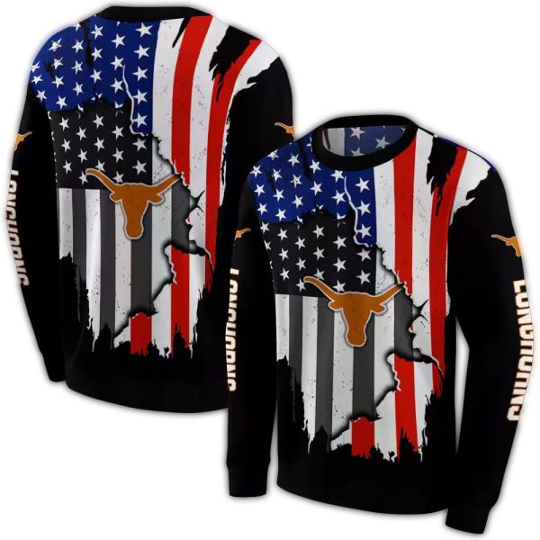 Texas Longhorns American Pride AOP Sweatshirt 1