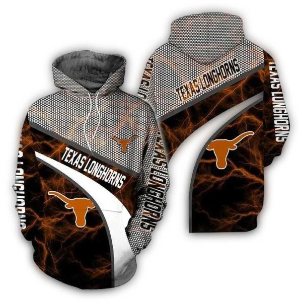 Texas Longhorns Armor Thunder AOP Hoodie 1