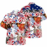 Texas Longhorns Australia Flag Hawaiian Shirt